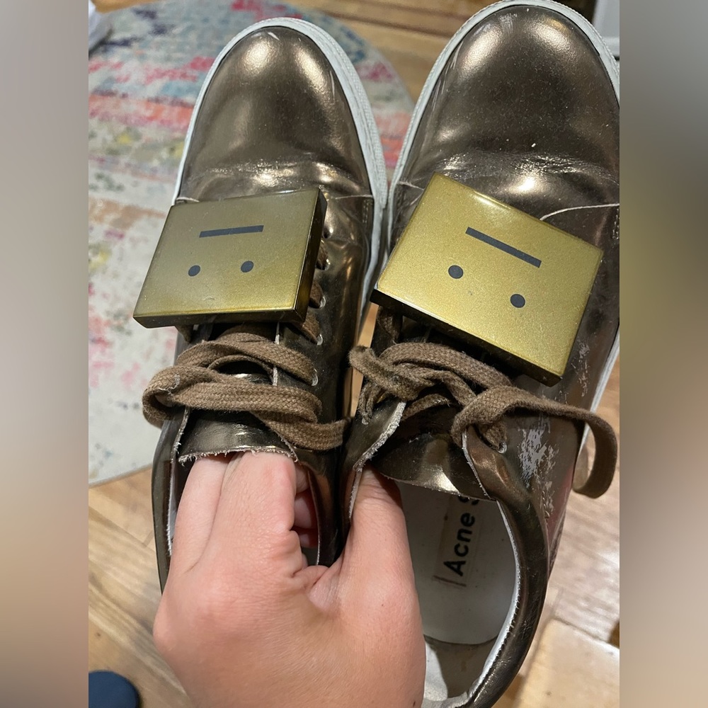 Acne studio golden sneaker - Picture 1 of 3